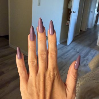 Happiest Nails & Spa - Nails done by Yen. GelX full set. Shape: long, skinny almond. - Nail Salons Near Me - Oceanside, California Happiest Nails & Spa - Nails done by Yen. GelX full set. Shape: long, skinny almond. - Nail Salons Near Me - Oceanside, California