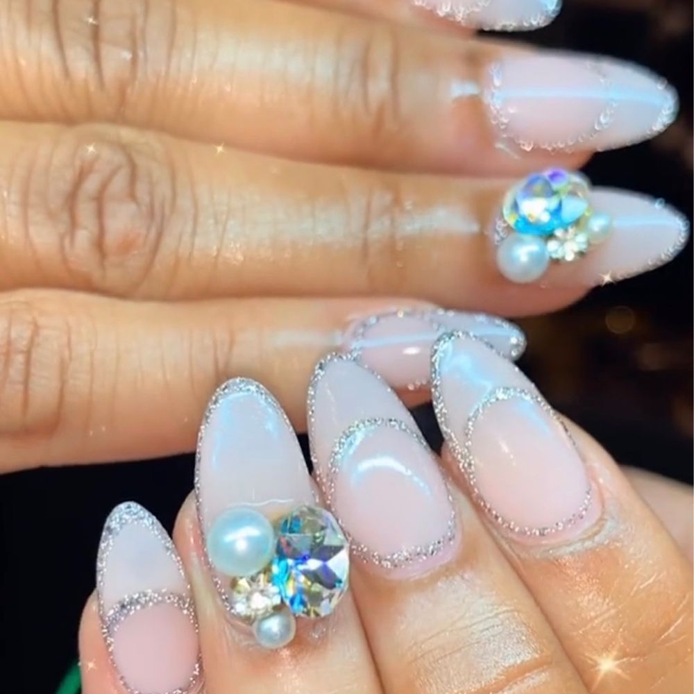 Cosmo Beauty Bar - Gel-x (put it in neutral) with bling ($90) - Nail Salons Near Me - Washington, DC, District of Columbia Cosmo Beauty Bar - Gel-x (put it in neutral) with bling ($90) - Nail Salons Near Me - Washington, DC, District of Columbia
