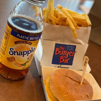 Wegmans - Cheeseburger with just ketchup, fries and my fav lemon snapple! - Grocery Near Me - Tysons, Virginia