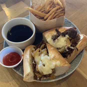 Deck. - Braised Beef Dip Sandwich $18 - Hawaiian Near Me - Honolulu, Hawaii
