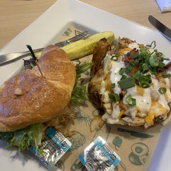 McAlister's Deli - Half chicken croissant and half chicken bacon baked potato = yummm - Sandwiches Near Me - Twin Falls, Idaho McAlister's Deli - Half chicken croissant and half chicken bacon baked potato = yummm - Sandwiches Near Me - Twin Falls, Idaho