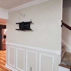 Rick's Repairs and Services - Adding wainscoting to wall