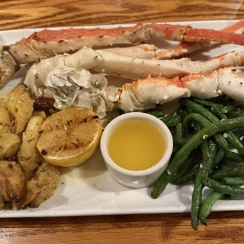 Glacier BrewHouse - 1.25 lb Alaskan red king crab legs, potatoes, beans, butter! - American Near Me - Anchorage, Alaska