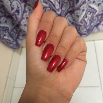 Alpha Nails - An did a beautiful job on my coffin shaped nails :) - Nail Salons Near Me - Millbrae, California