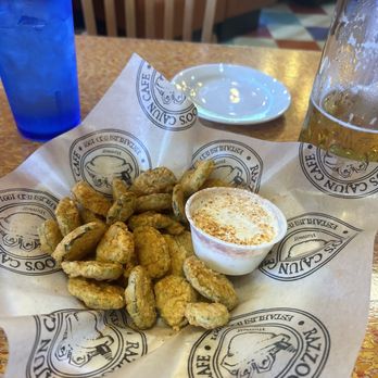 Razzoo's Cajun Cafe - Fried Pickle Chips - Cajun/Creole Near Me - Fort Worth, Texas Razzoo's Cajun Cafe - Fried Pickle Chips - Cajun/Creole Near Me - Fort Worth, Texas