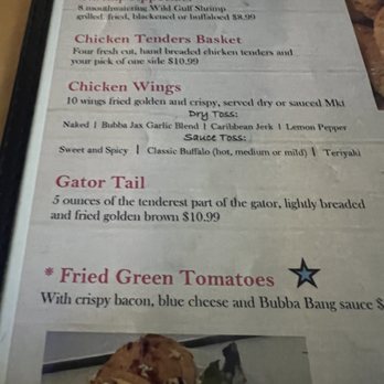 Bubba Jax Crab Shack - Menu - Seafood Near Me - Valdosta, Georgia
