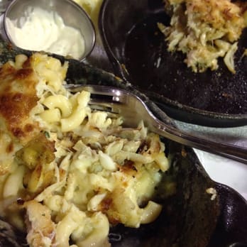 Phillips Seafood - Mac and cheese combined with my crab cake. - Seafood Near Me - Baltimore, Maryland Phillips Seafood - Mac and cheese combined with my crab cake. - Seafood Near Me - Baltimore, Maryland