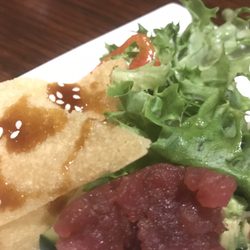 Frank's Place - Tuna Tartare - comes diced/minced in circular form with avocado and cucumber underneath - 8/10