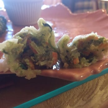 M Thai Kitchen - Inside of a veggie dumpling - Thai Near Me - Edgewater, Maryland