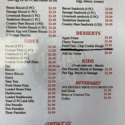 Rock Creek Grill - Menu