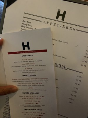 Menu photo 8 The H Orlando Orlando, FL