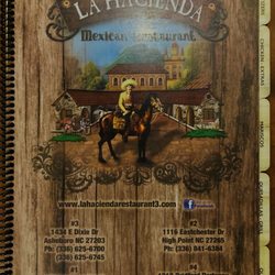 La Hacienda Mexican Restaurant - La Hacienda Mexican Restaurant's Menu Cover
