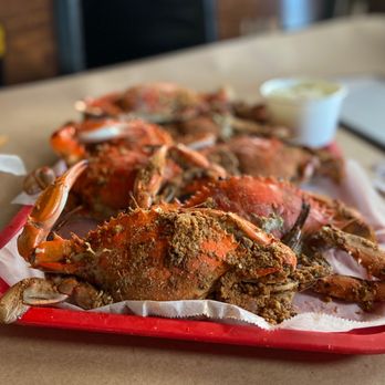 Avery's Maryland Grill - a tray of cooked crabs - Seafood Near Me - Frederick, Maryland
