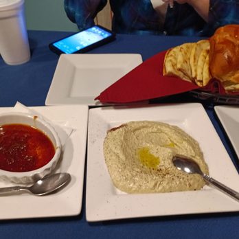 LEYLA MEDITERRANEAN - Bread, pita, hummus and house dipping sauce. - Mediterranean Near Me - Cincinnati, Ohio LEYLA MEDITERRANEAN - Bread, pita, hummus and house dipping sauce. - Mediterranean Near Me - Cincinnati, Ohio