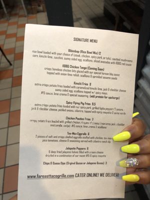 Menu photo 4 Far East Taco Grille Washington, DC, DC