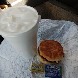 Dwight's Of St. Albans - Sausage biscuit had a fishy taste and was terrible and overpriced at 5.75, with no egg or cheese. I will never be back.
