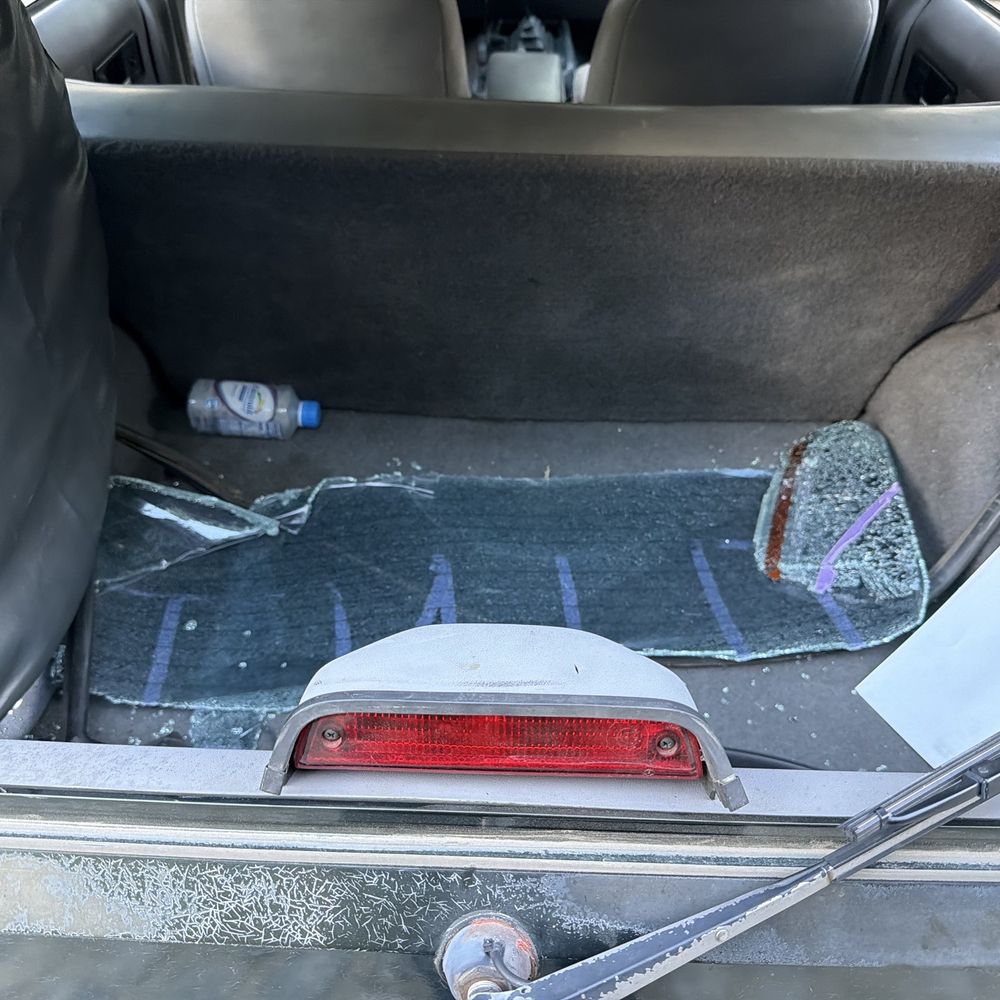 Mountain State Glass - Broken window, before repair - Auto Glass Services Near Me - Avon, Colorado Mountain State Glass - Broken window, before repair - Auto Glass Services Near Me - Avon, Colorado
