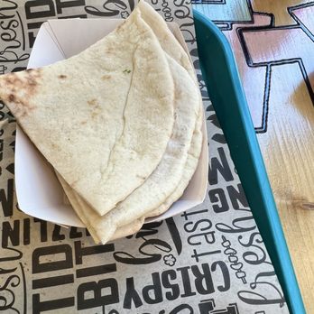 Falafel Fresh - Plentiful pita pieces. - Mediterranean Near Me - Seattle, Washington