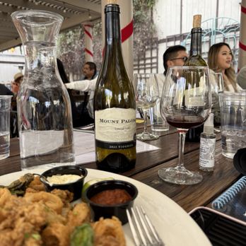 Mount Palomar Winery - calamari and white wine - Venues & Event Spaces Near Me - Temecula, California