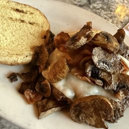Mushroom and Swiss burger Mushroom and Swiss burger