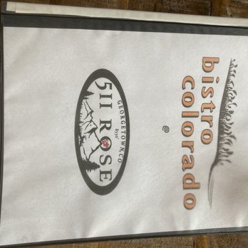 511 Rose - Menu cover. - Cocktail Bars Near Me - Georgetown, Colorado
