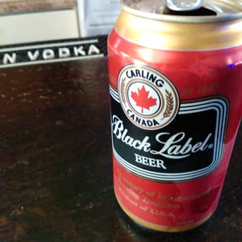 Marshall's Bar - a can of black label beer - Bars Near Me - Detroit, Michigan