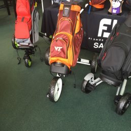 College themed push cart.