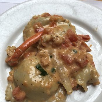 Il Cortile - HALF of the lobster ravioli special - that's 4 large ravioli stuffed with lobster and cheese - Italian Near Me - New York, New York