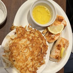 Albertville Tavern - "Poor man's lobster" baked cod with pulled butter.