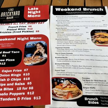 The Brickyard Bar - Menu - Sports Bars Near Me - Salt Lake City, Utah