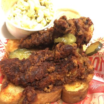 Clyde's Hot Chicken - Chicken tenders w Mac salad. - Chicken Shop Near Me - Fullerton, California Clyde's Hot Chicken - Chicken tenders w Mac salad. - Chicken Shop Near Me - Fullerton, California