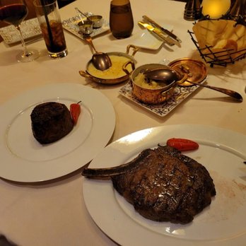 Anthony's Chophouse - 12oz Filet Mignon and the ribeye steak. Sides are for sharing. Creamed corn and mashed potatoes. - Steakhouses Near Me - Sparks, Nevada Anthony's Chophouse - 12oz Filet Mignon and the ribeye steak. Sides are for sharing. Creamed corn and mashed potatoes. - Steakhouses Near Me - Sparks, Nevada