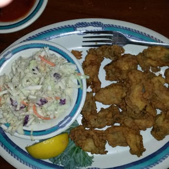 High Tide Harry's - Fried Oyster Platter-Fried Oysters, Cole Slaw, Hushpuppies & Side Salad.
Oysters were plump and fat and tasted really good! - Seafood Near Me - Orlando, Florida High Tide Harry's - Fried Oyster Platter-Fried Oysters, Cole Slaw, Hushpuppies & Side Salad.
Oysters were plump and fat and tasted really good! - Seafood Near Me - Orlando, Florida