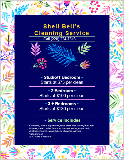 Shellbell's Cleaning Service - veterans service organization in Gulfport, MS