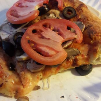 Dion's - Never had a veggie pizza with whole tomatoe slices. - Pizza Near Me - Albuquerque, New Mexico