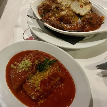 Mazzara’s Vinoteca - Eggplant Rollantini stuffed with lemon ricotta shrimp, meatballs - Italian Near Me - Huntsville, Alabama Mazzara’s Vinoteca - Eggplant Rollantini stuffed with lemon ricotta shrimp, meatballs - Italian Near Me - Huntsville, Alabama