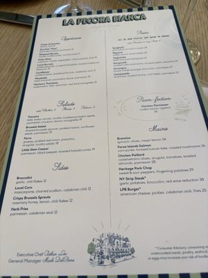 Menu photo 2 La Pecora Bianca New York, NY Menu photo 2 La Pecora Bianca New York, NY