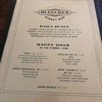 Bleecker Street Bar - Sports Bars Near Me - New York, New York Bleecker Street Bar - Sports Bars Near Me - New York, New York
