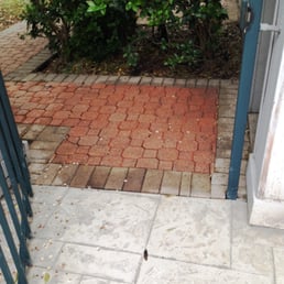 Our pavers outside the stamped concrete area. Our pavers outside the stamped concrete area.