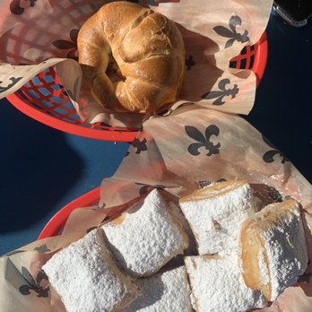 Downtown Jeaux Coffee Cafe - beignets and ham and cheese croissant - Cafes Near Me - Houma, Louisiana