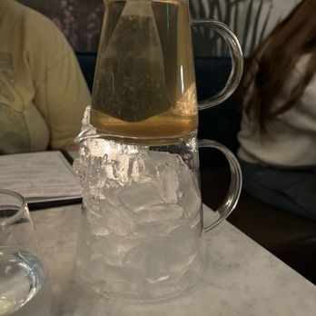 Margeaux Supper Parlor - Fresh ice tea $12 but 4 servings - French Near Me - Cambridge, Massachusetts