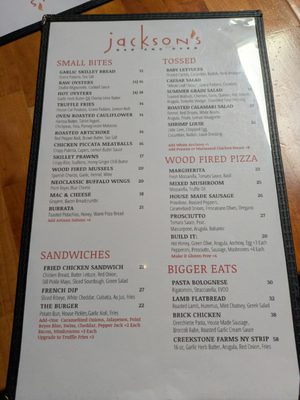 Menu photo 3 Jackson's Bar and Oven Santa Rosa, CA Menu photo 3 Jackson's Bar and Oven Santa Rosa, CA