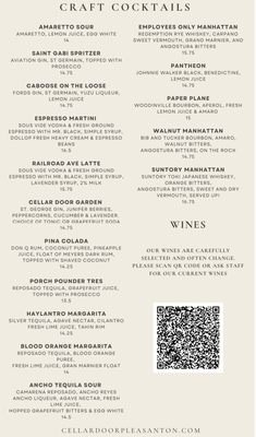 Menu photo 4 Cellar Door Pleasanton, CA