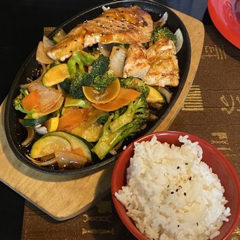 Oishi Ramen & Poke - Teriyaki Salmon comes with rice, salad, and soup. Great portion and flavorful. Served hot and crispy! - Poke Near Me - Ingleside, Texas