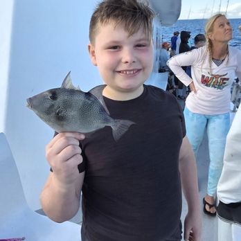 Bar Jack Fishing - Caught a triggerfish on the Lady K! - Fishing Near Me - Lantana, Florida Bar Jack Fishing - Caught a triggerfish on the Lady K! - Fishing Near Me - Lantana, Florida
