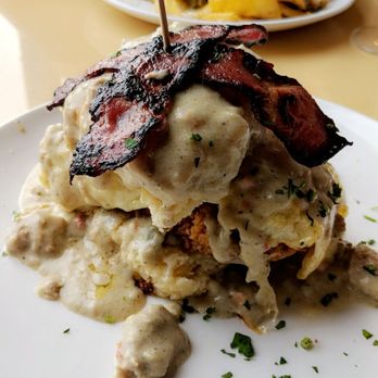Brunch & Sip - Chicken Biscuits and Turkey Sausage Gravy! Absolutely amazing! Plate afar are the chicken chilaquiles. - Coffee & Tea Near Me - Phoenix, Arizona Brunch & Sip - Chicken Biscuits and Turkey Sausage Gravy! Absolutely amazing! Plate afar are the chicken chilaquiles. - Coffee & Tea Near Me - Phoenix, Arizona