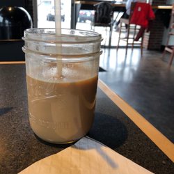 Iced hazelnut Flavored Latte