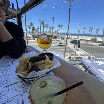 Fred's Mexican Cafe - Pacifico and margarita - Mexican Near Me - Huntington Beach, California