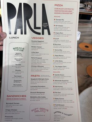 Menu photo 1 Parla New York, NY