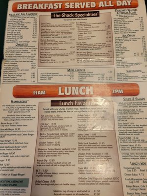 Menu photo 3 The Shack Cafe Steamboat Springs, CO Menu photo 3 The Shack Cafe Steamboat Springs, CO